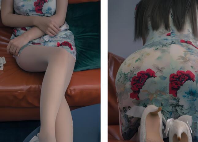【推特 铃木美咲】完美丝足 情趣旗袍 真空丝袜 手指紫薇