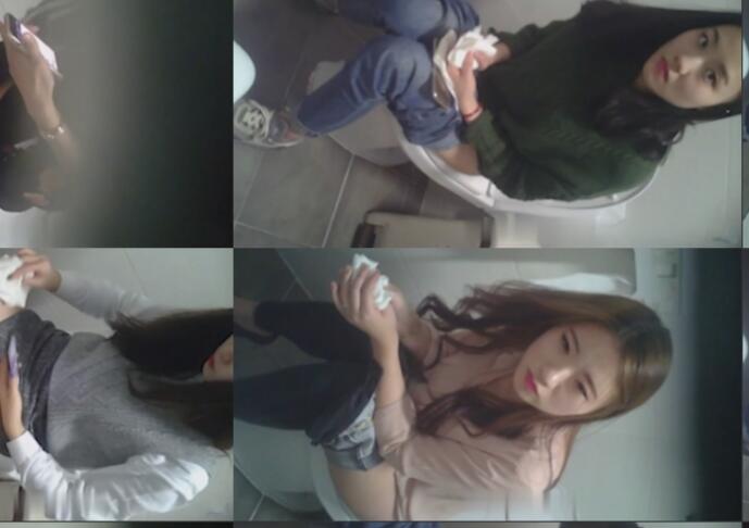 快餐店公共女厕连续拍多位美女气质小姐姐方便